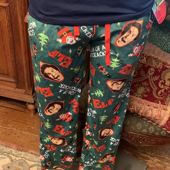 Elf Son of a Nutcracker Christmas Pajama set NEW - Picture 3 of 5